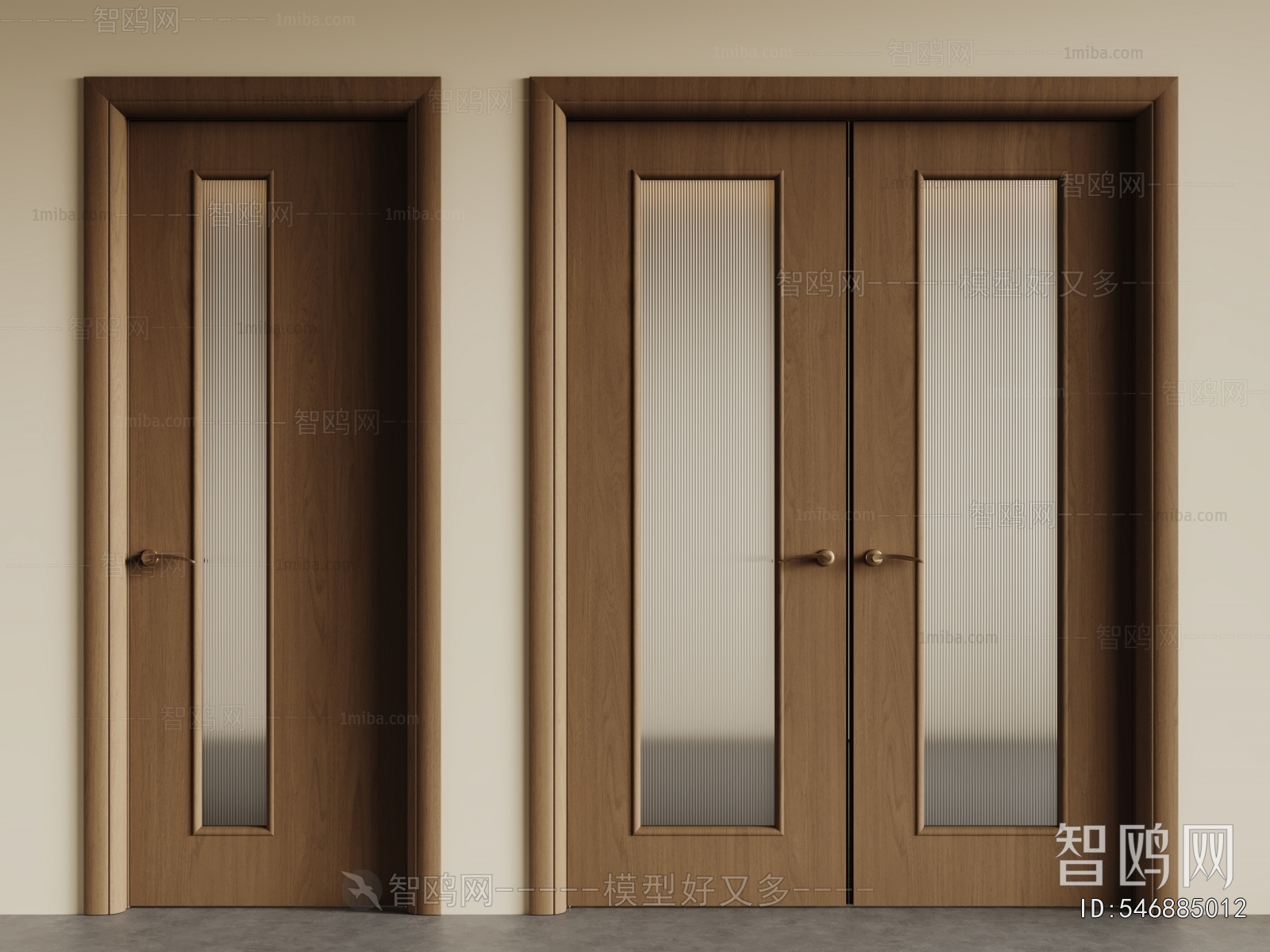 Modern Double Door