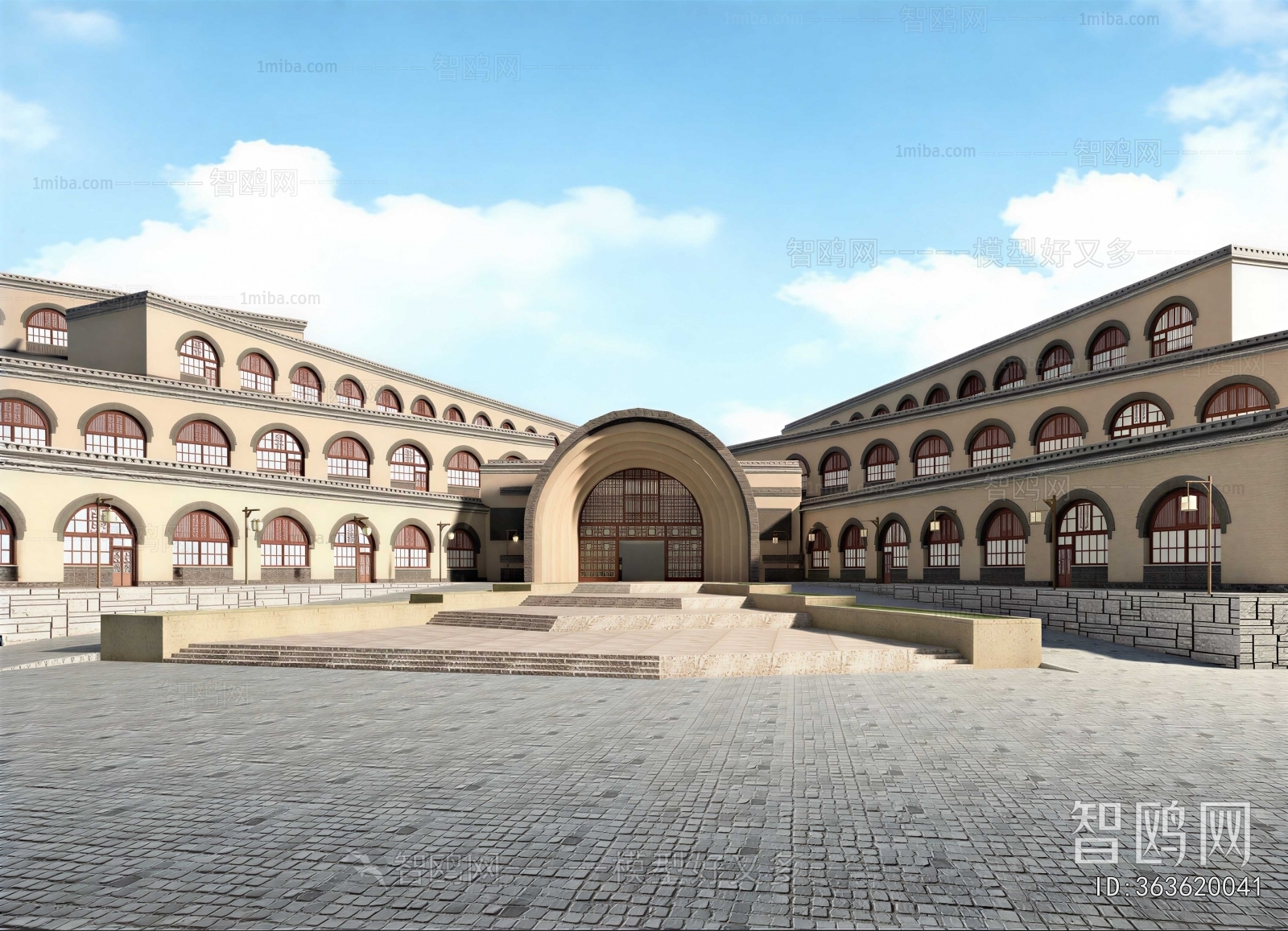 European Style Appearance Of Commercial Building