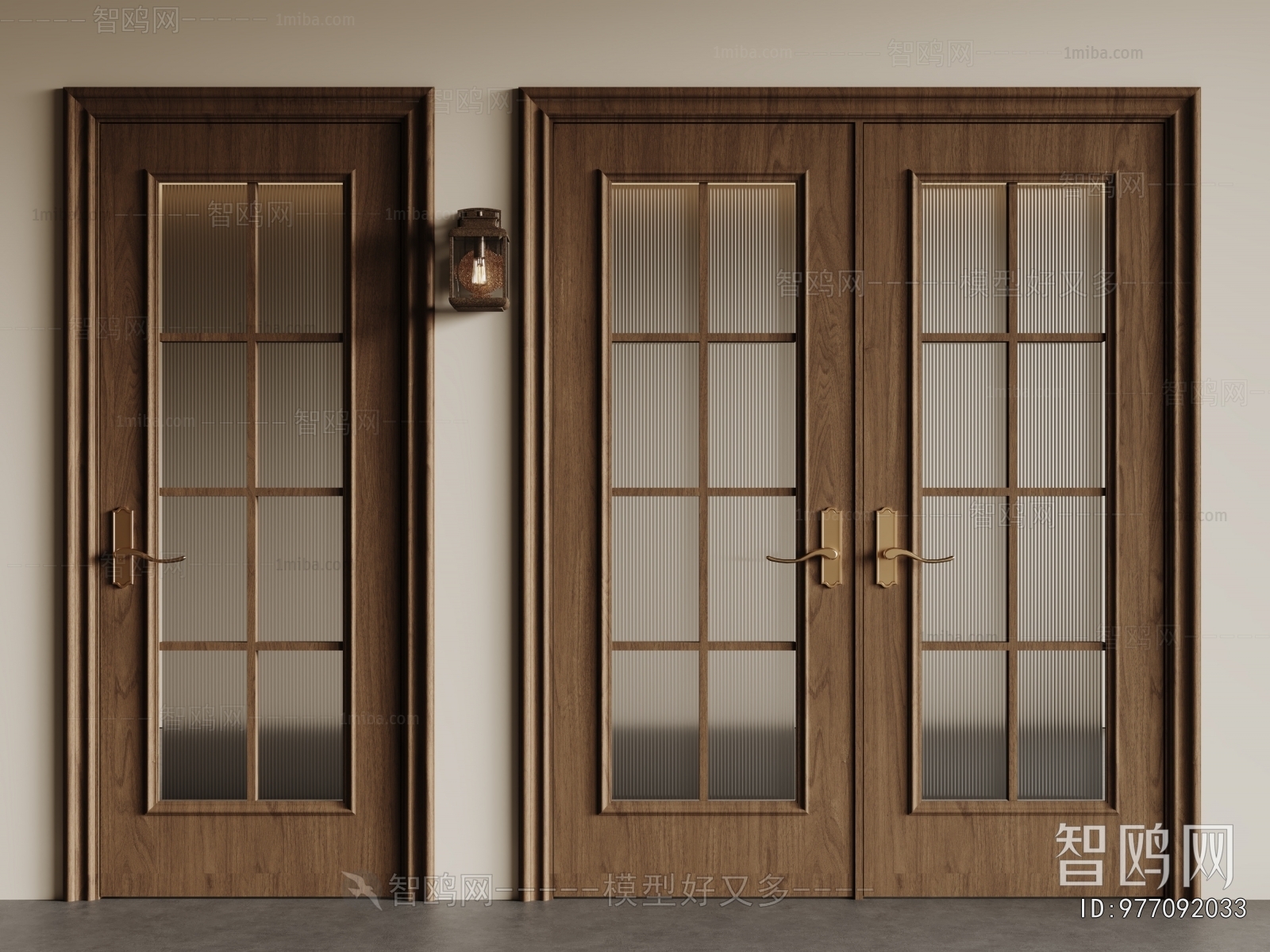Modern Double Door