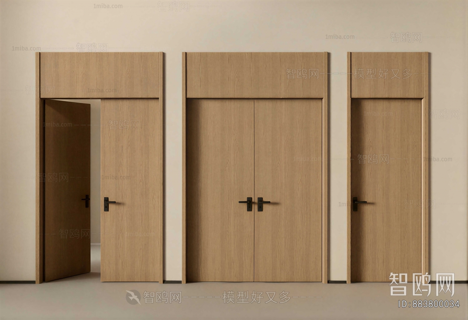 Modern Double Door