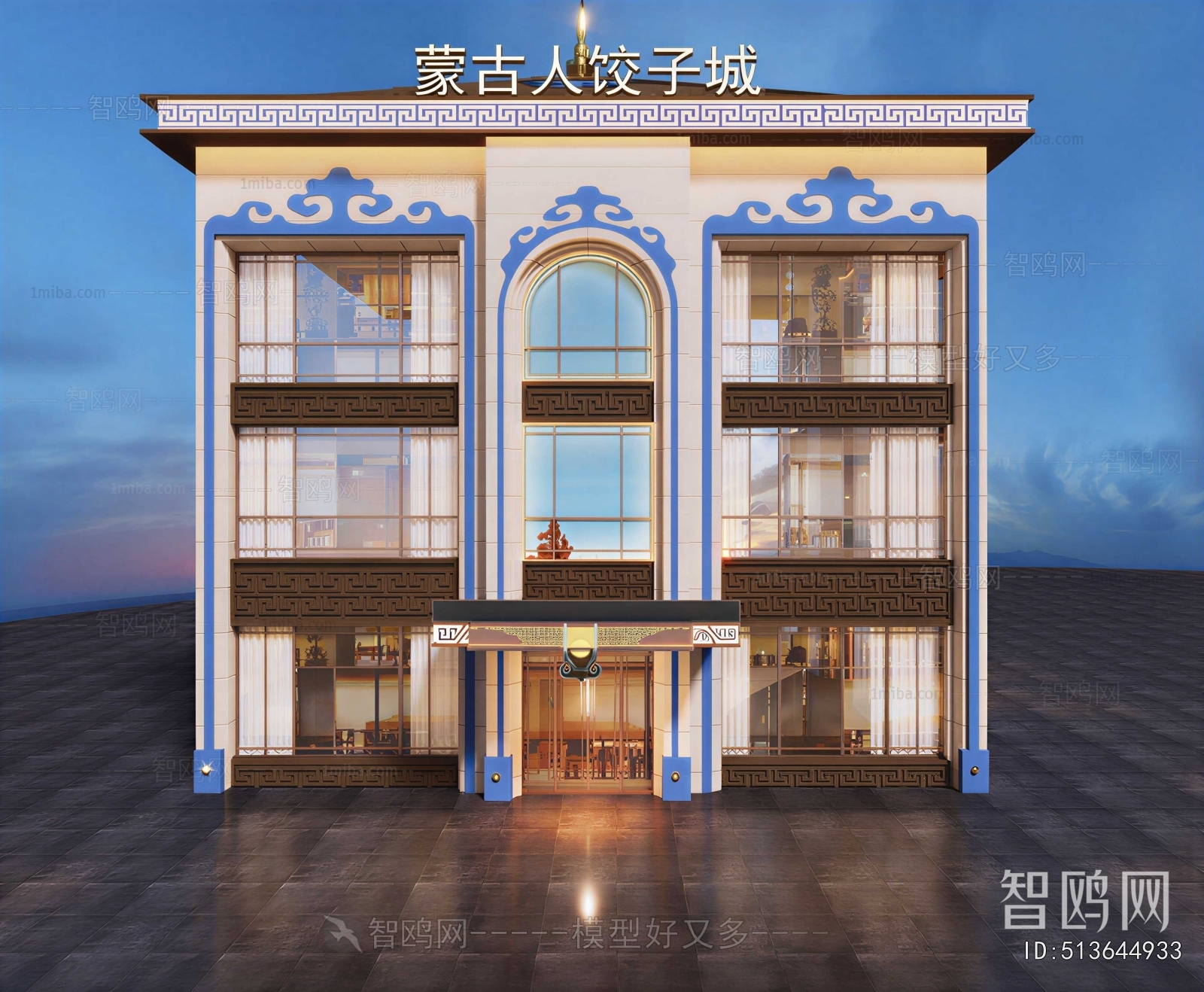 New Chinese Style Facade Element