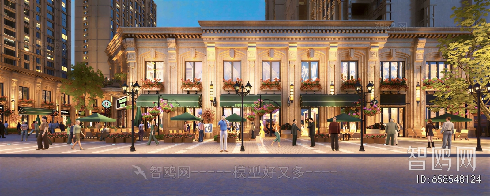 European Style Commercial Street