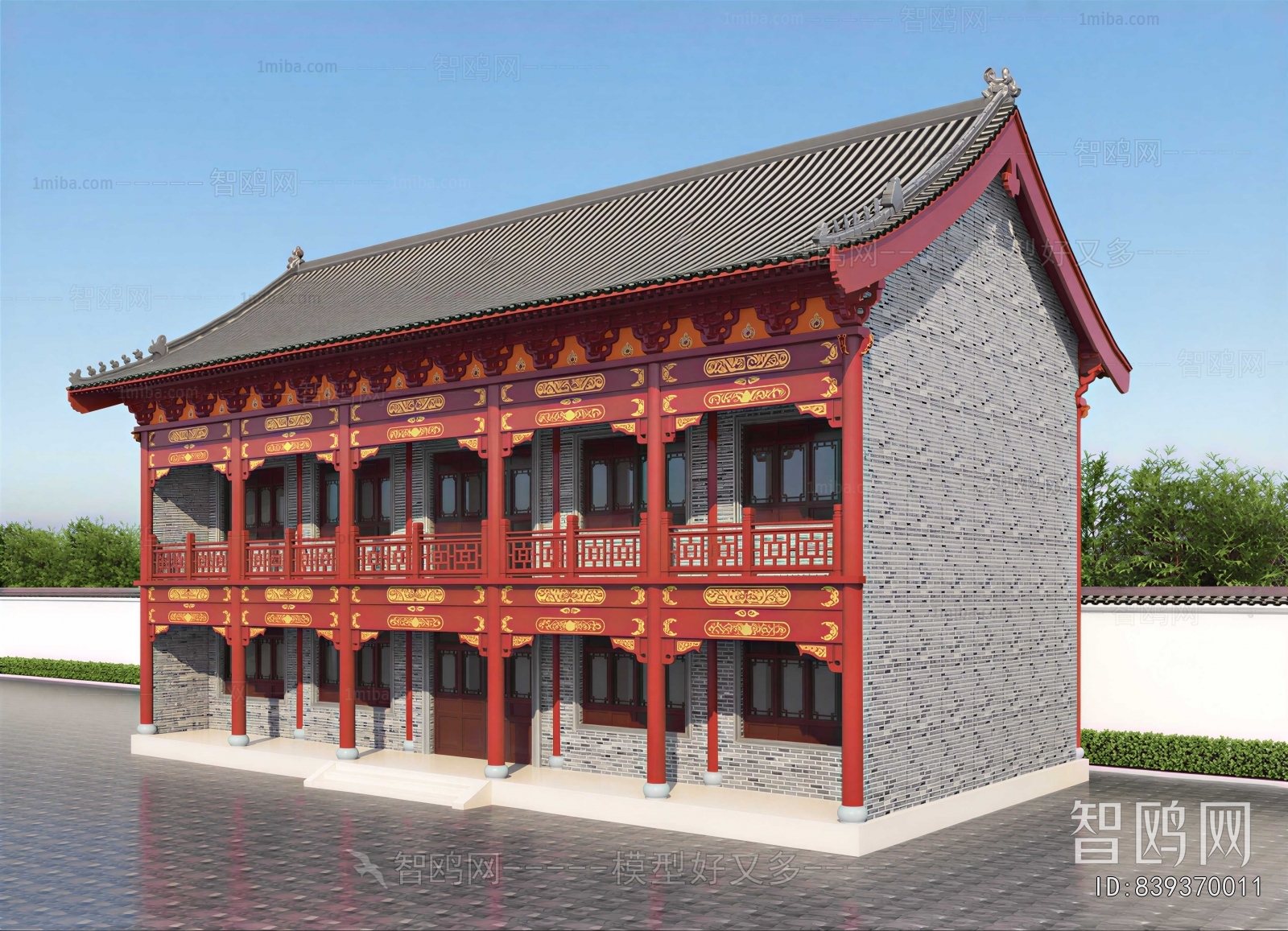 Chinese Style Appearance Of Commercial Building