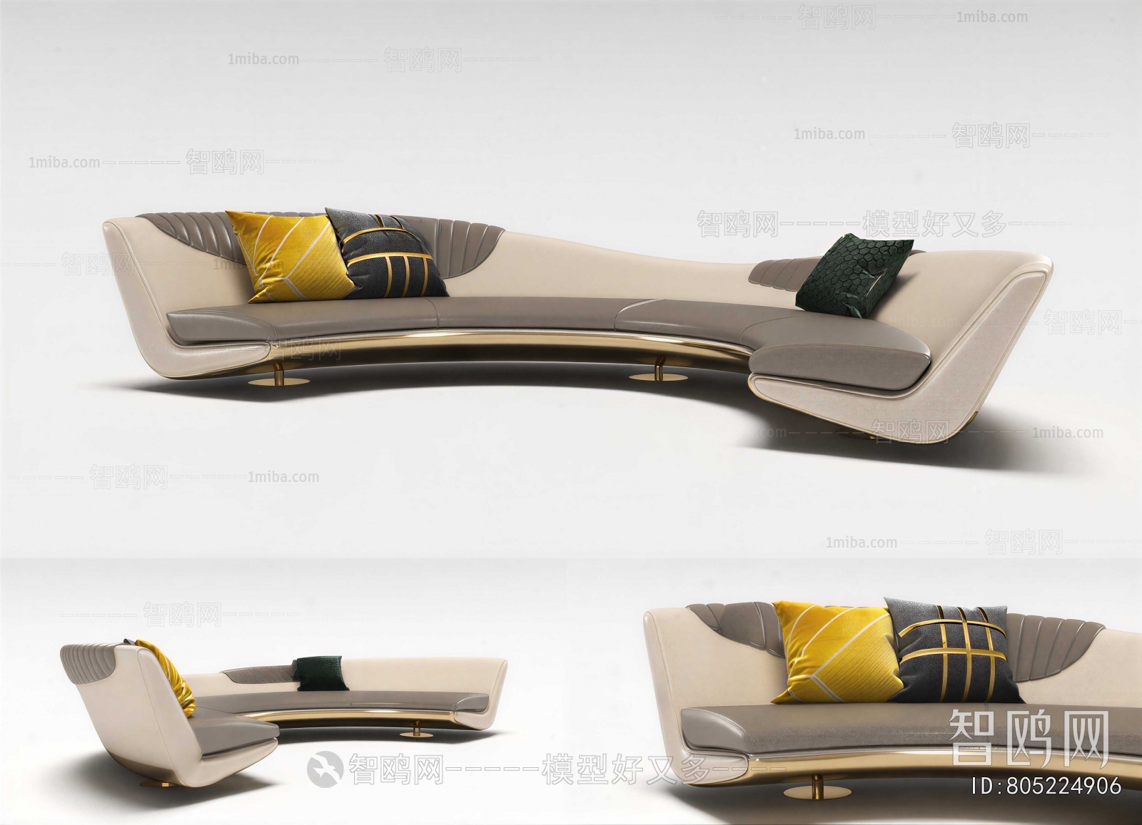 Modern Curved Sofa