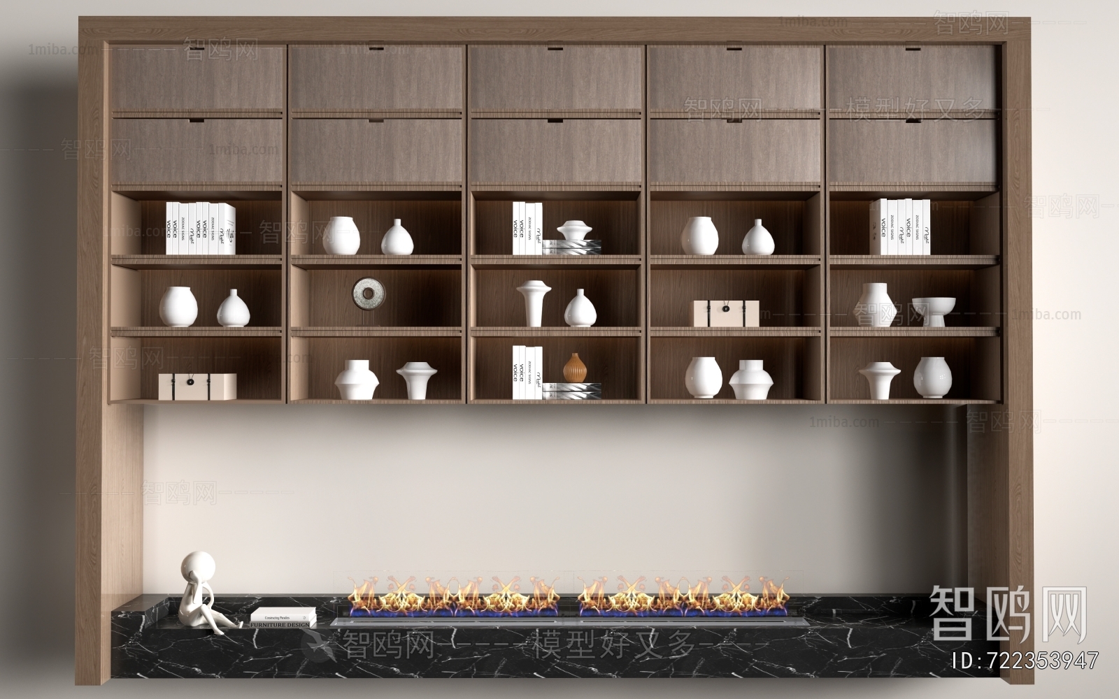 New Chinese Style Decorative Cabinet