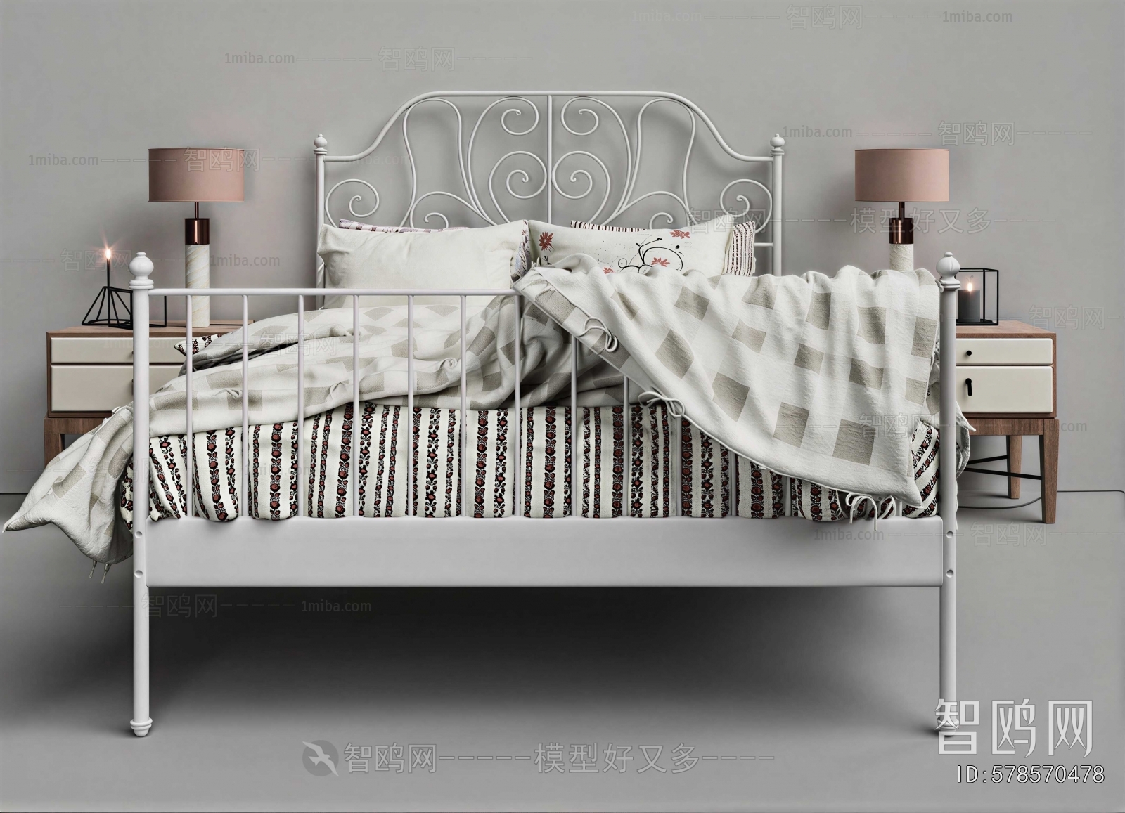 Nordic Style Double Bed