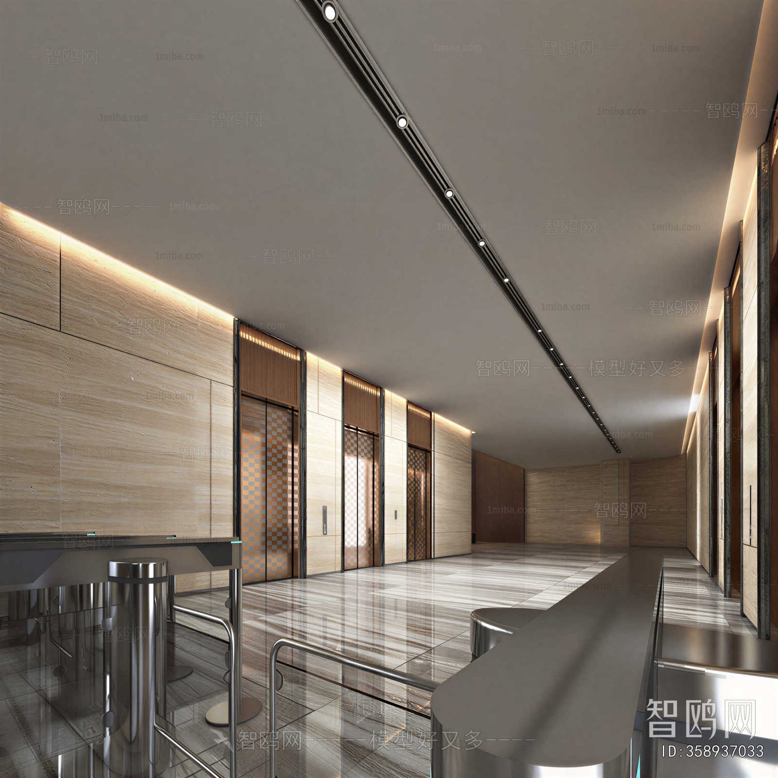 Modern Corridor/elevator Hall