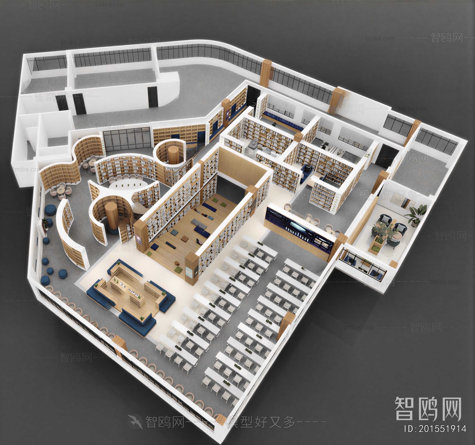 Modern Architectural Bird's-eye View Planning