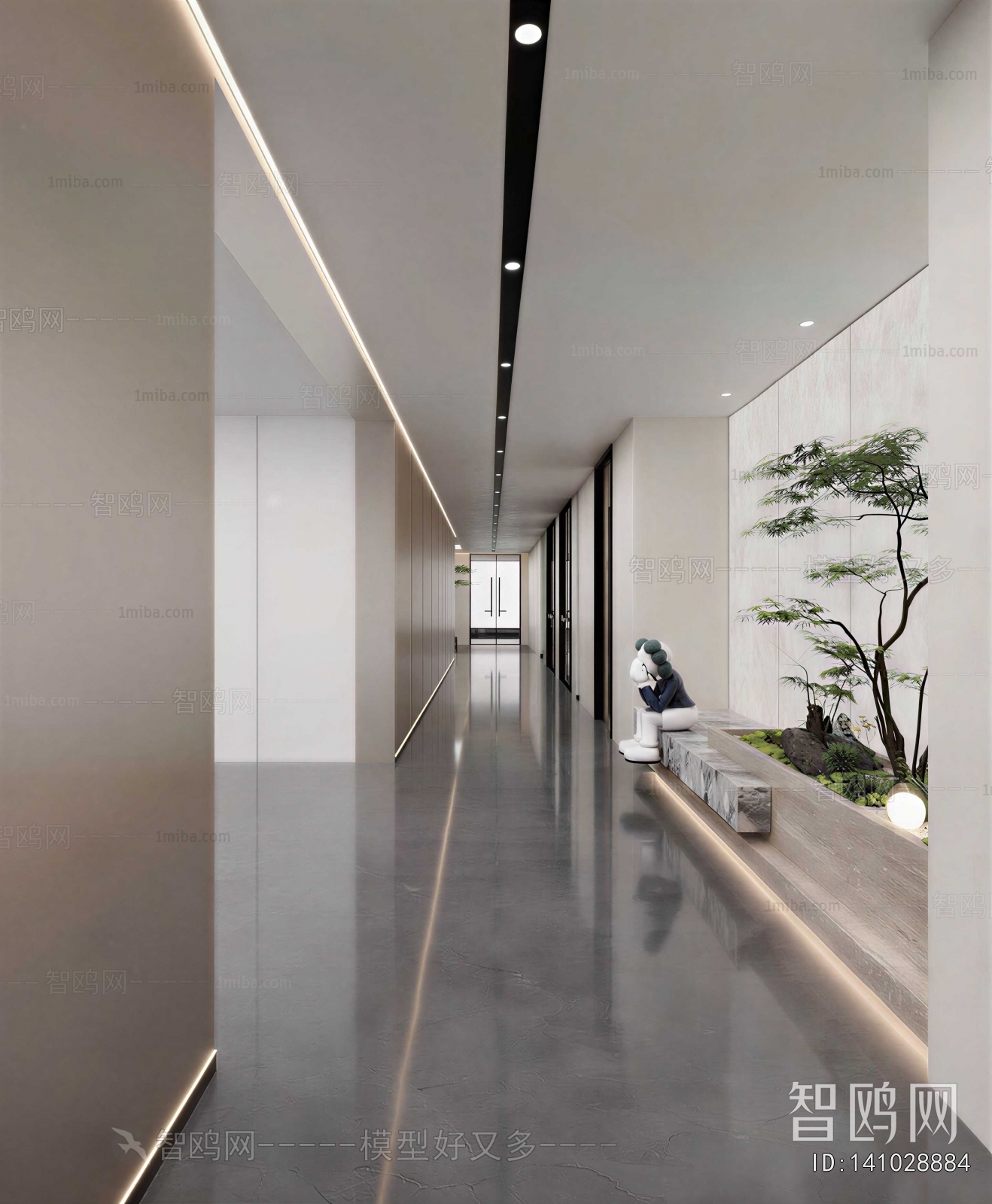 Modern Office Aisle