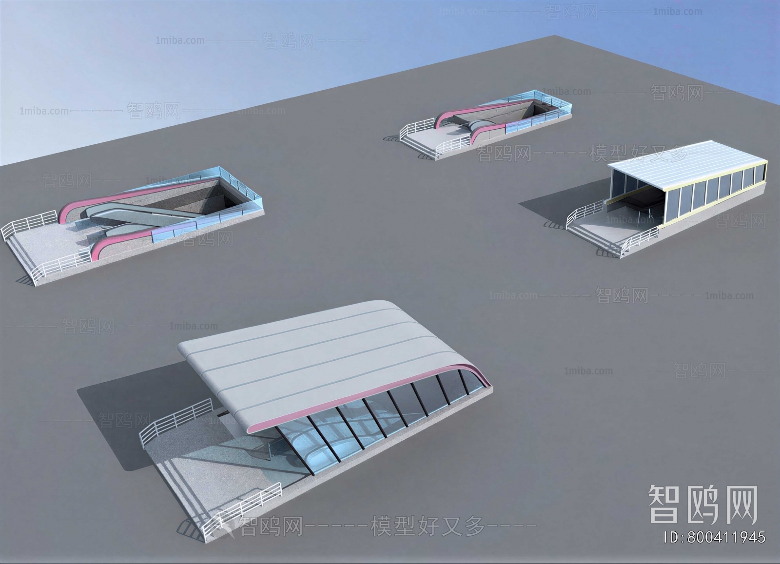 Modern Underground Parking Lot