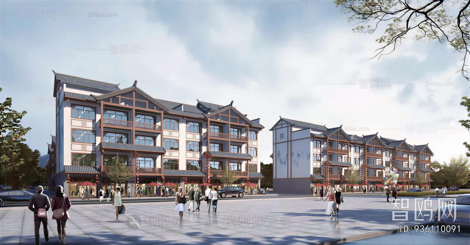 New Chinese Style Commercial Street