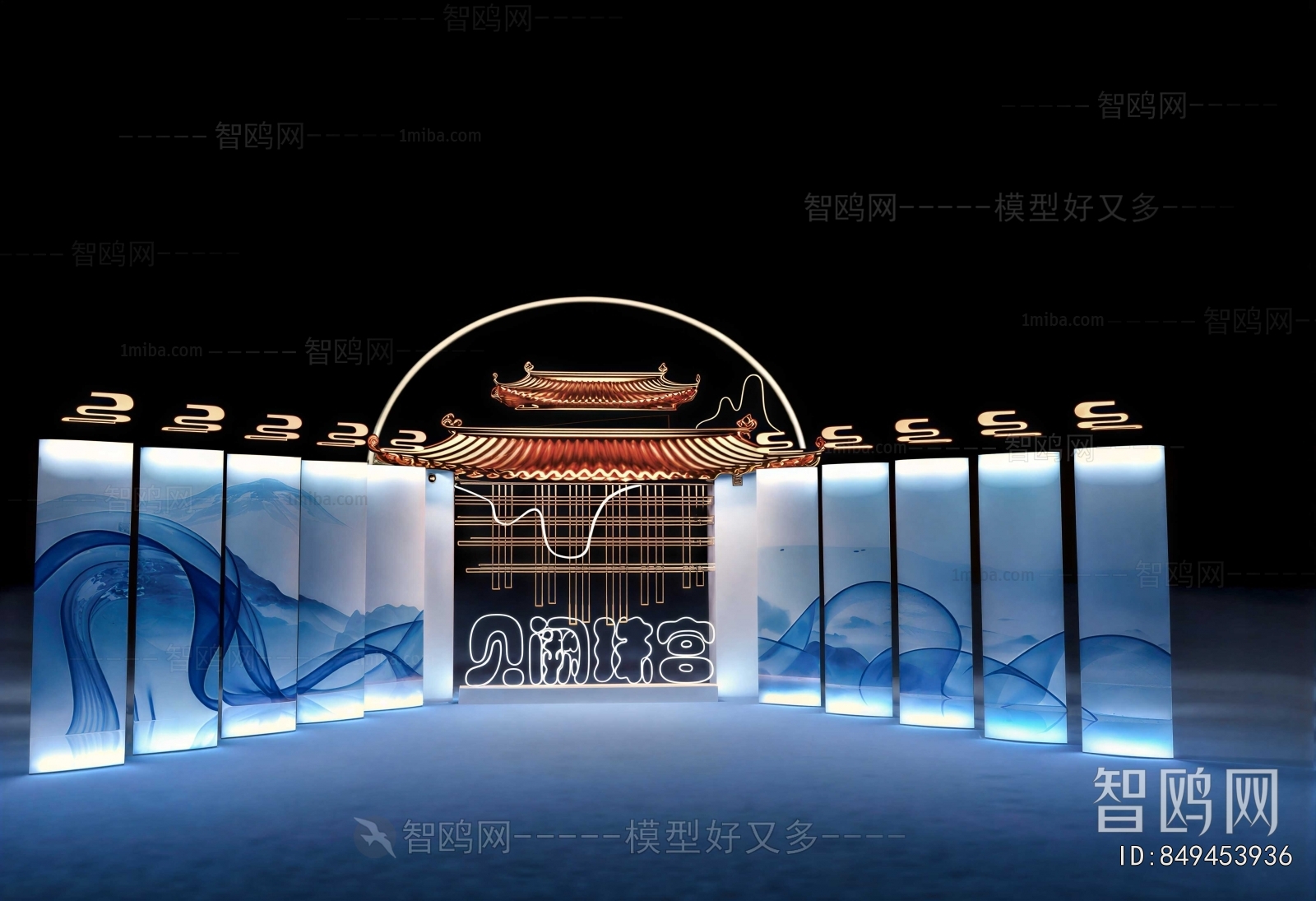 New Chinese Style Exhibition Hall