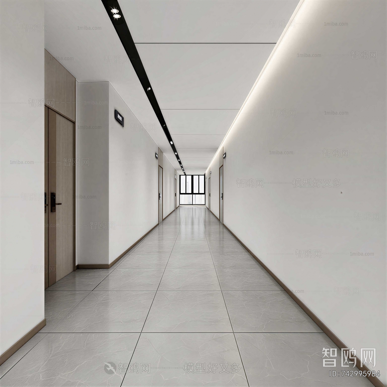 Modern Office Aisle
