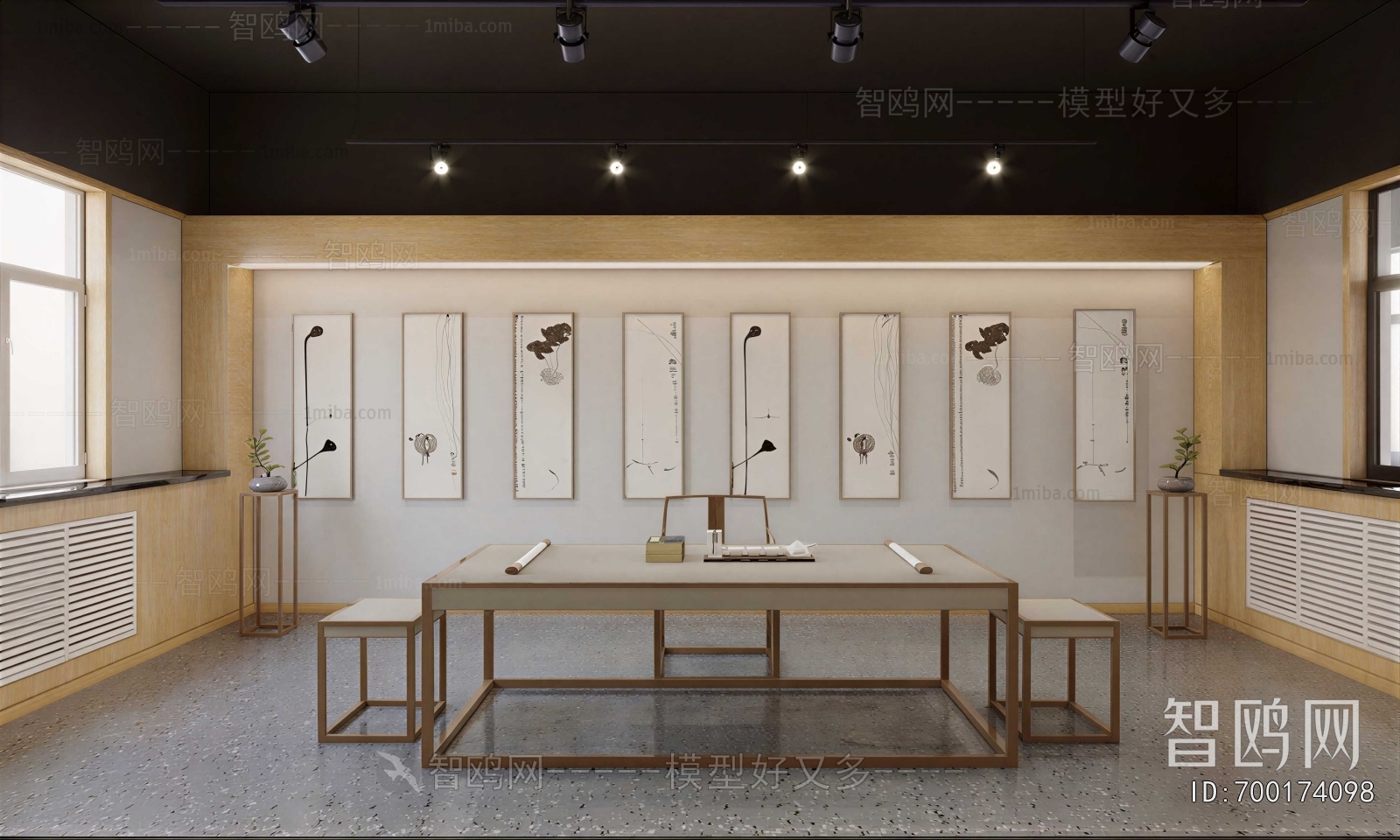New Chinese Style Study Space
