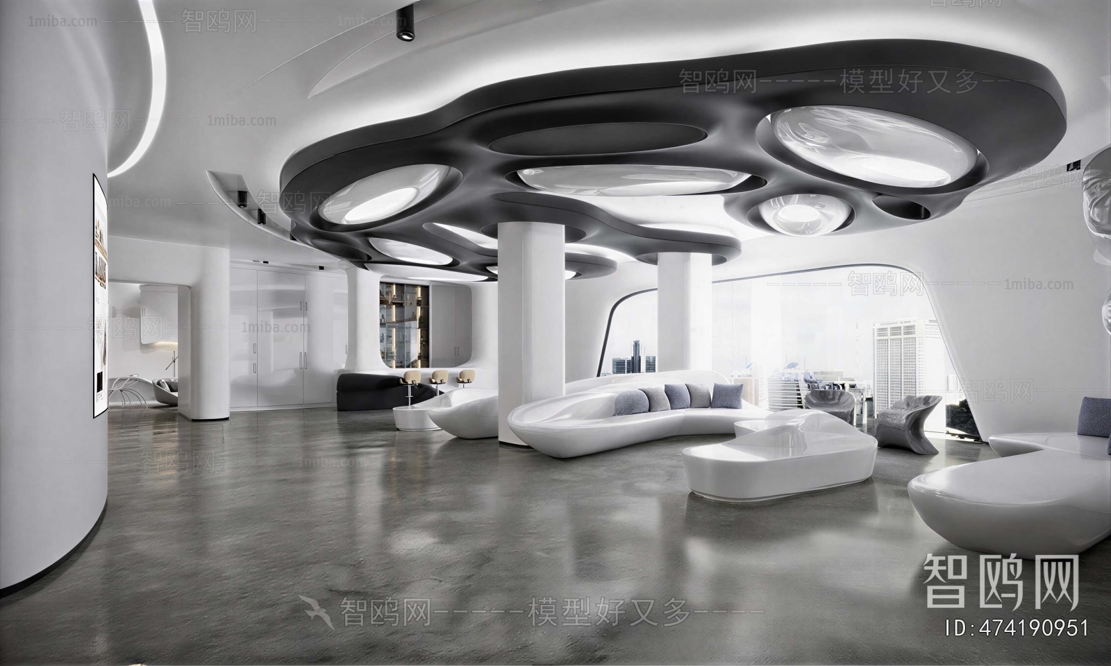 Modern Office Reception Desk