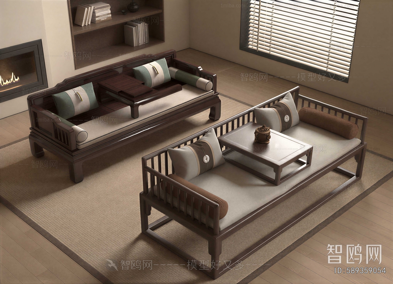 New Chinese Style Arhat Bed