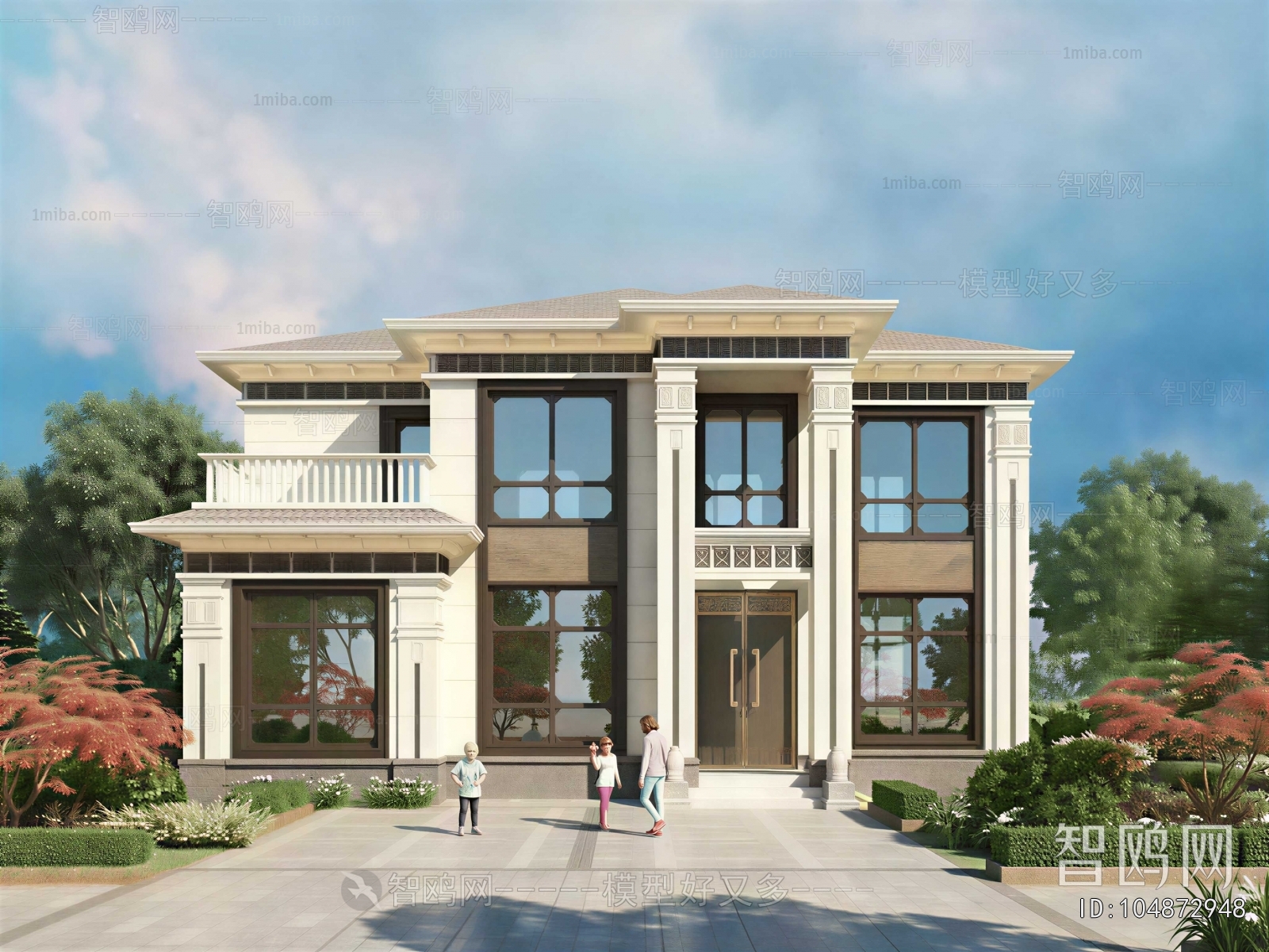 New Chinese Style Villa Appearance