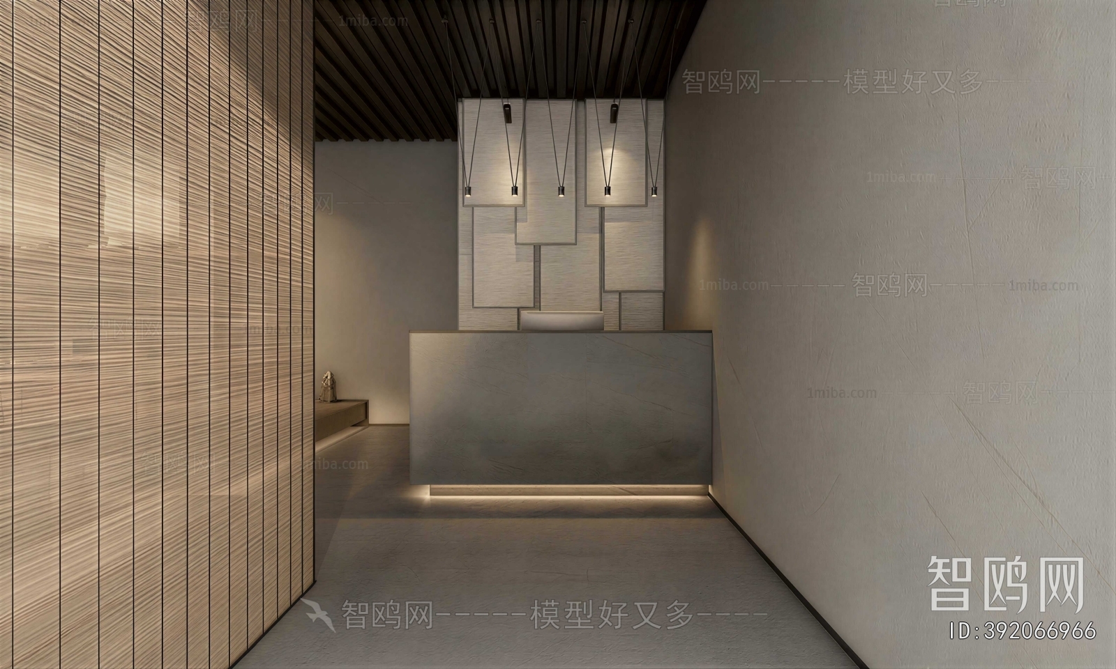 Modern Office Reception Desk