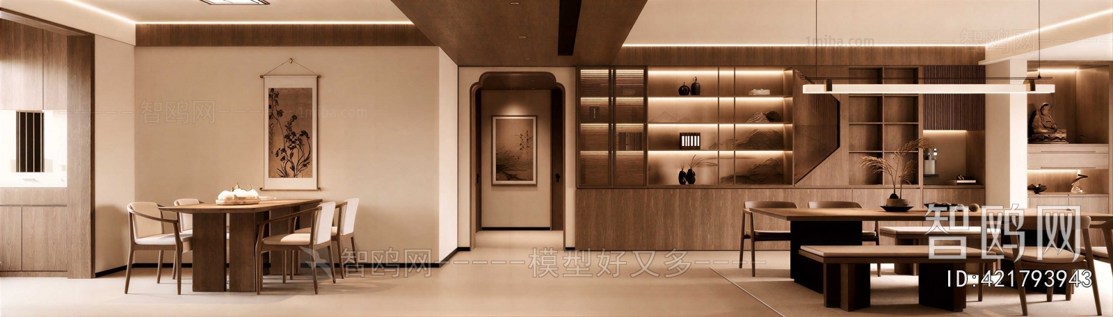New Chinese Style A Living Room