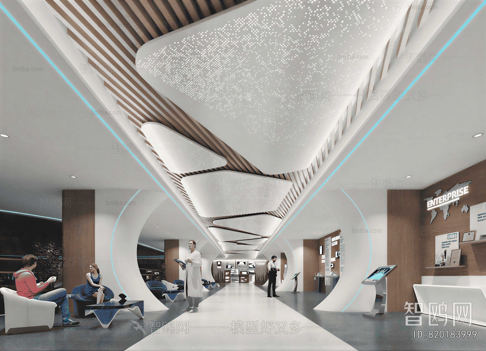 Nordic Style Office Reception Desk