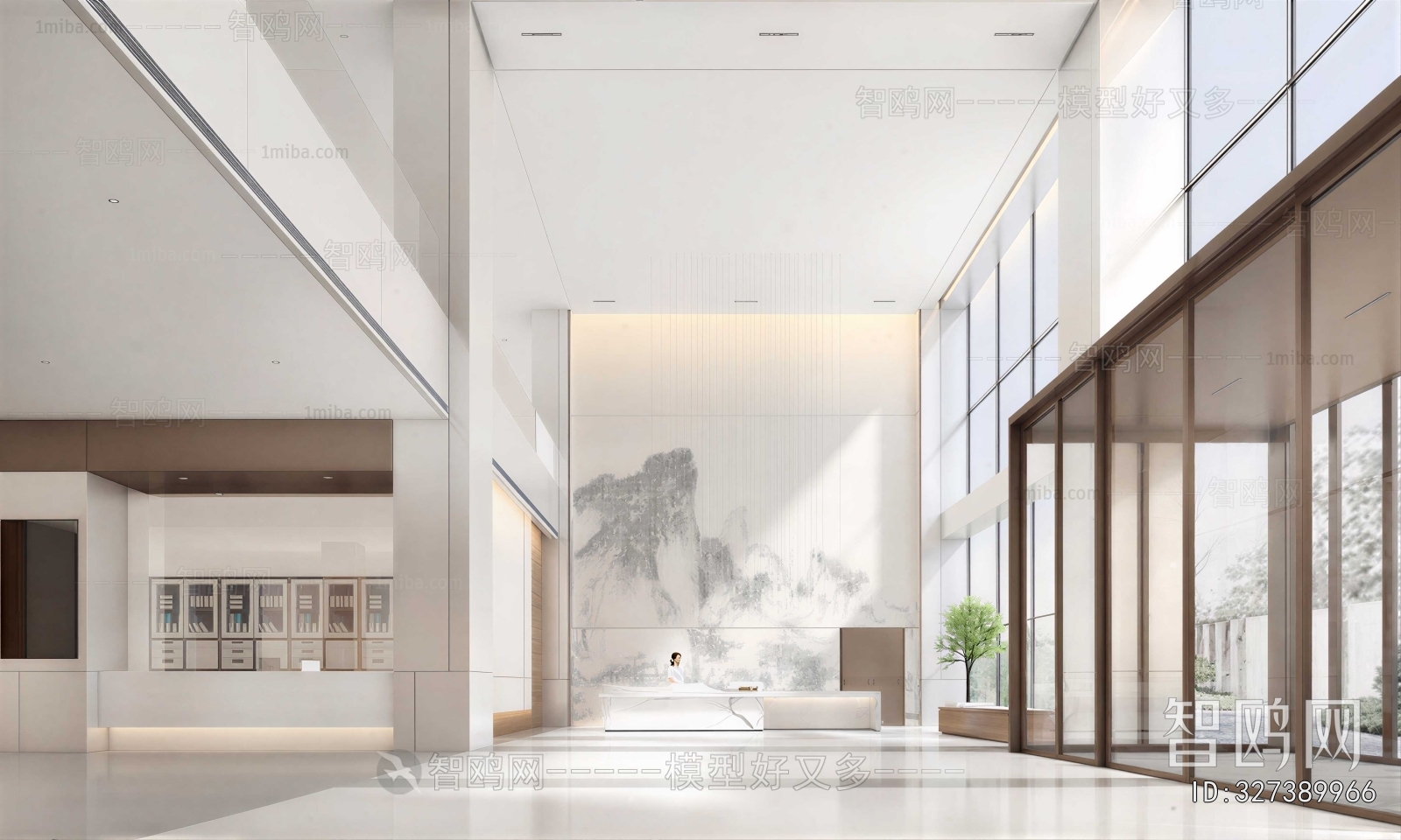 Modern Office Reception Desk