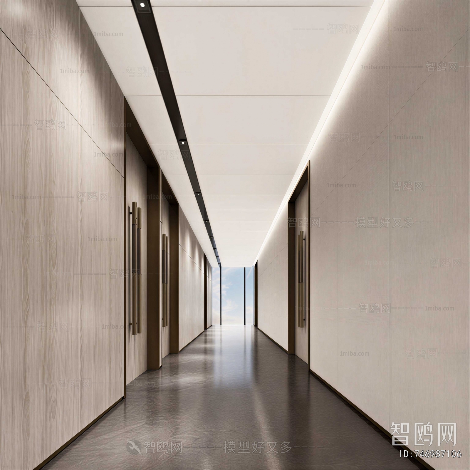 Modern Office Aisle
