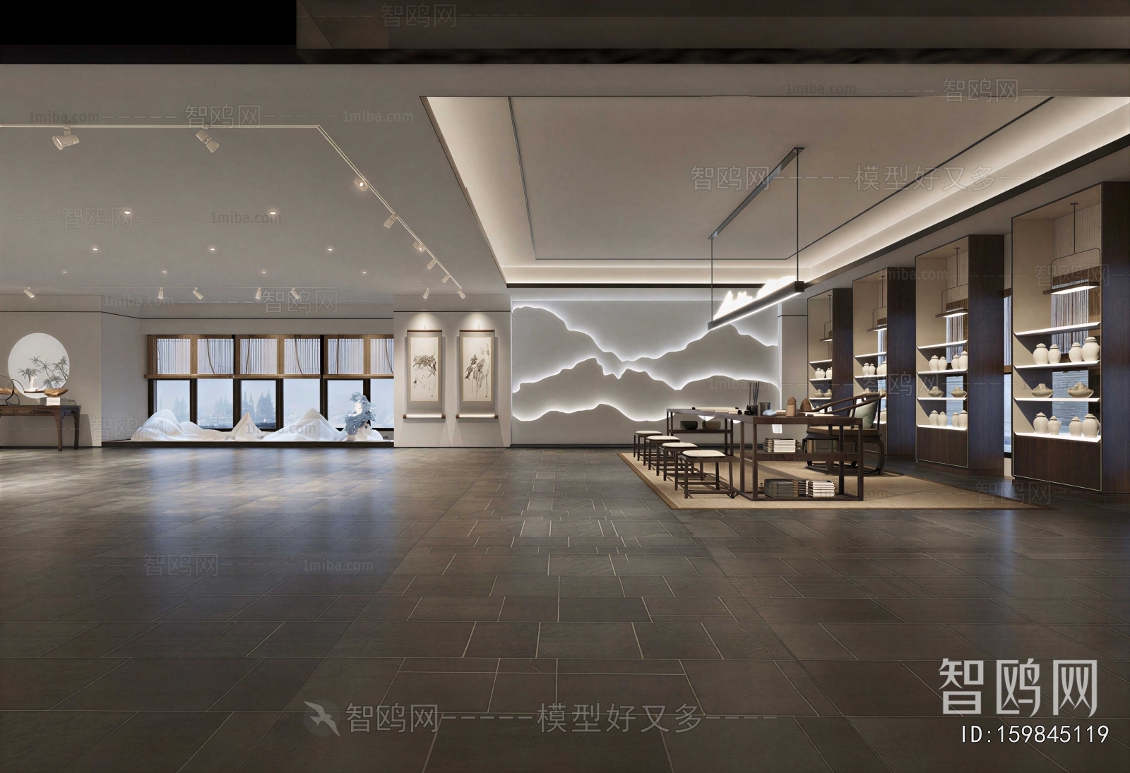 New Chinese Style Exhibition Hall