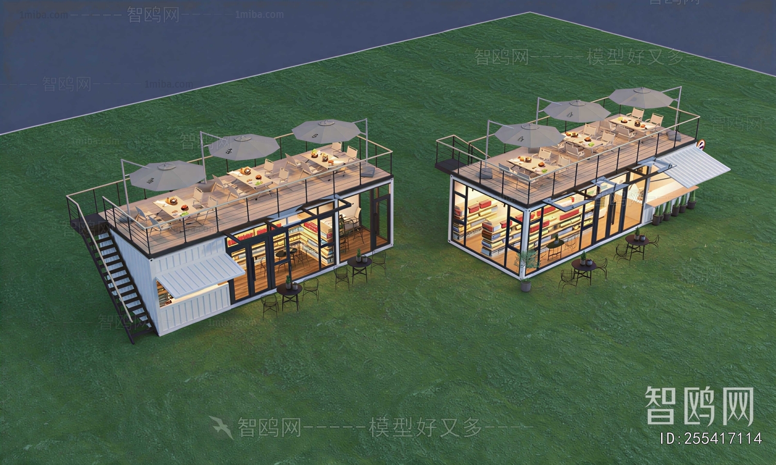 New Chinese Style Architectural Bird's-eye View Planning
