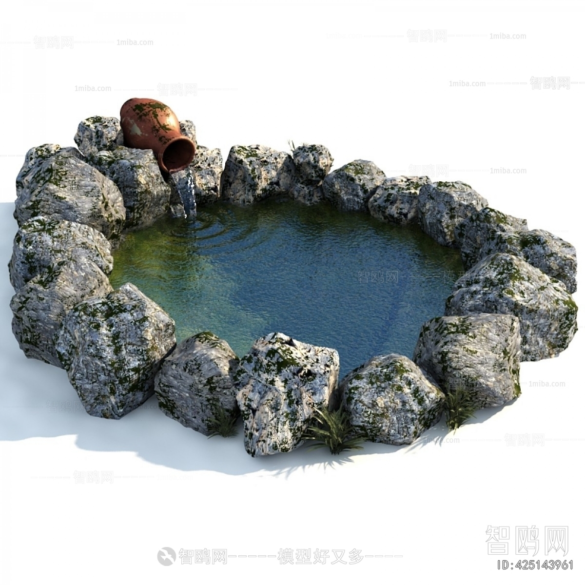 Modern Rockery Waterscape