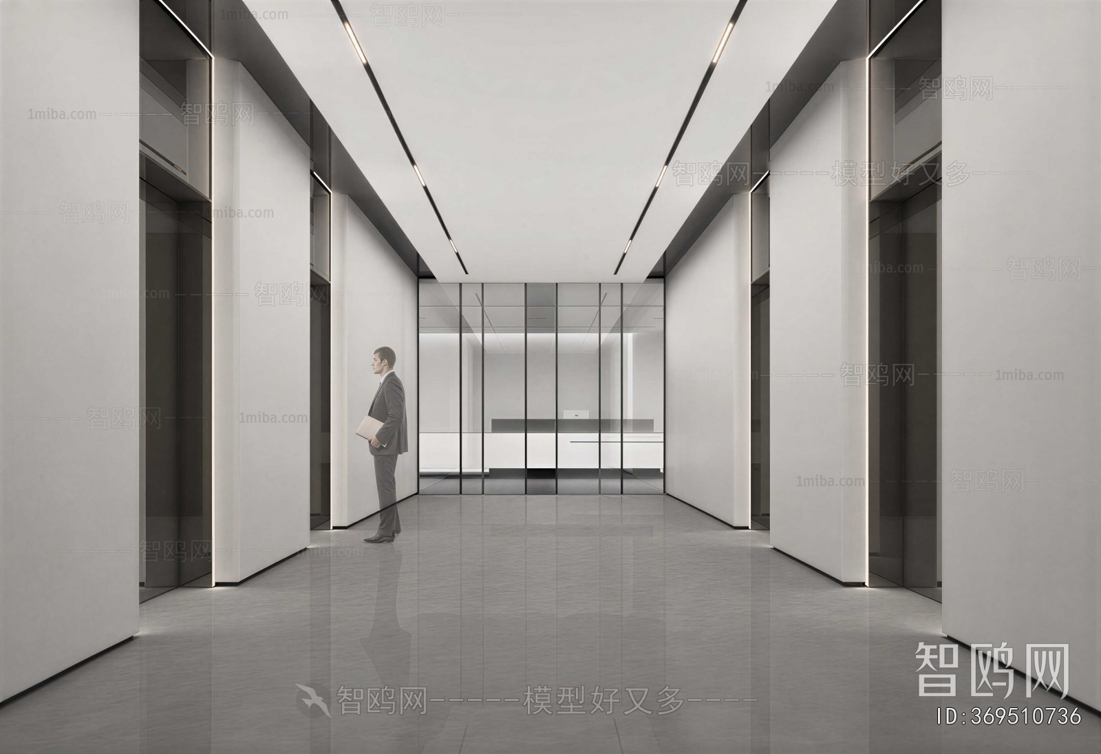 Modern Office Aisle