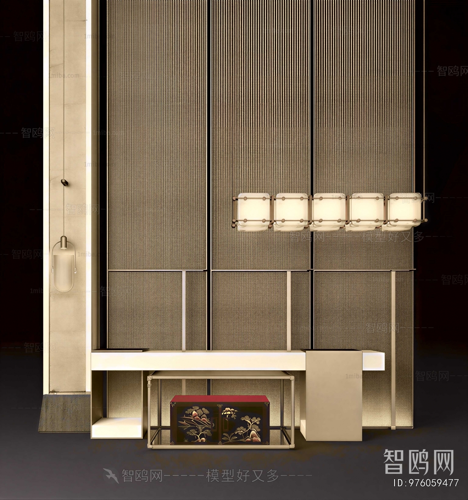 New Chinese Style TV Wall