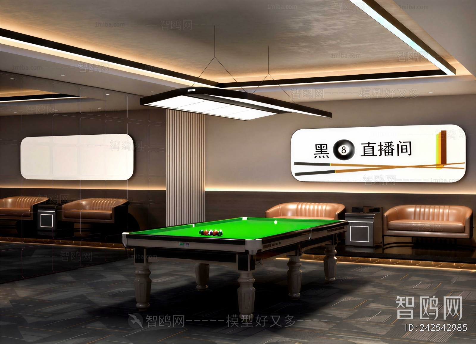 Modern Billiard Room