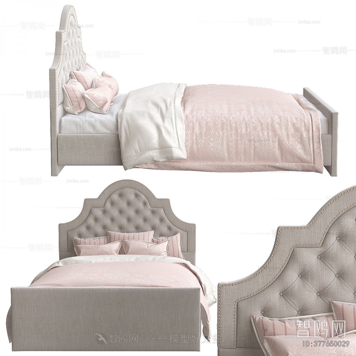 Simple European Style Child's Bed