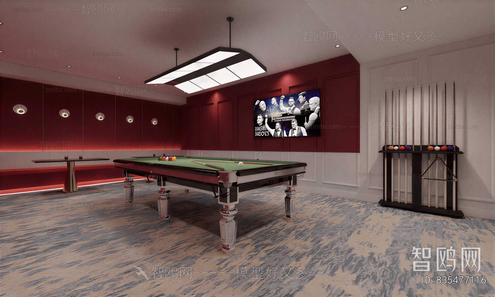 Modern Billiard Room