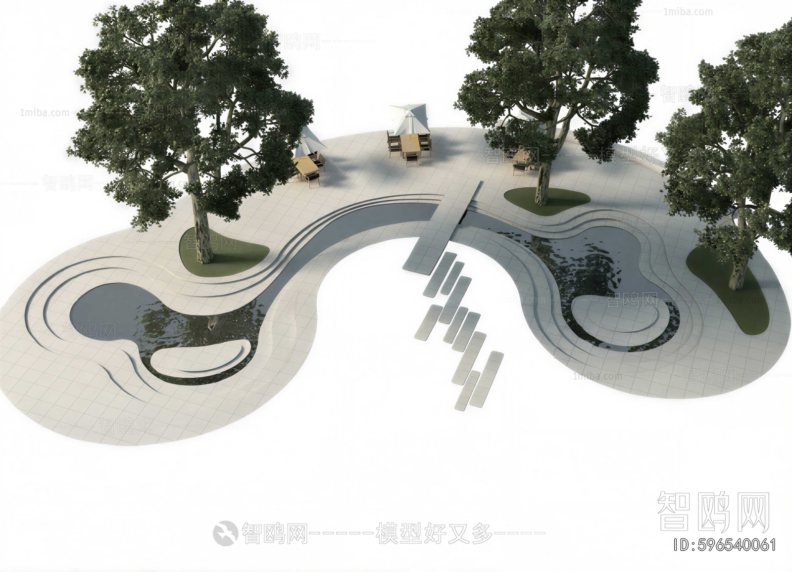 Modern Park Landscape