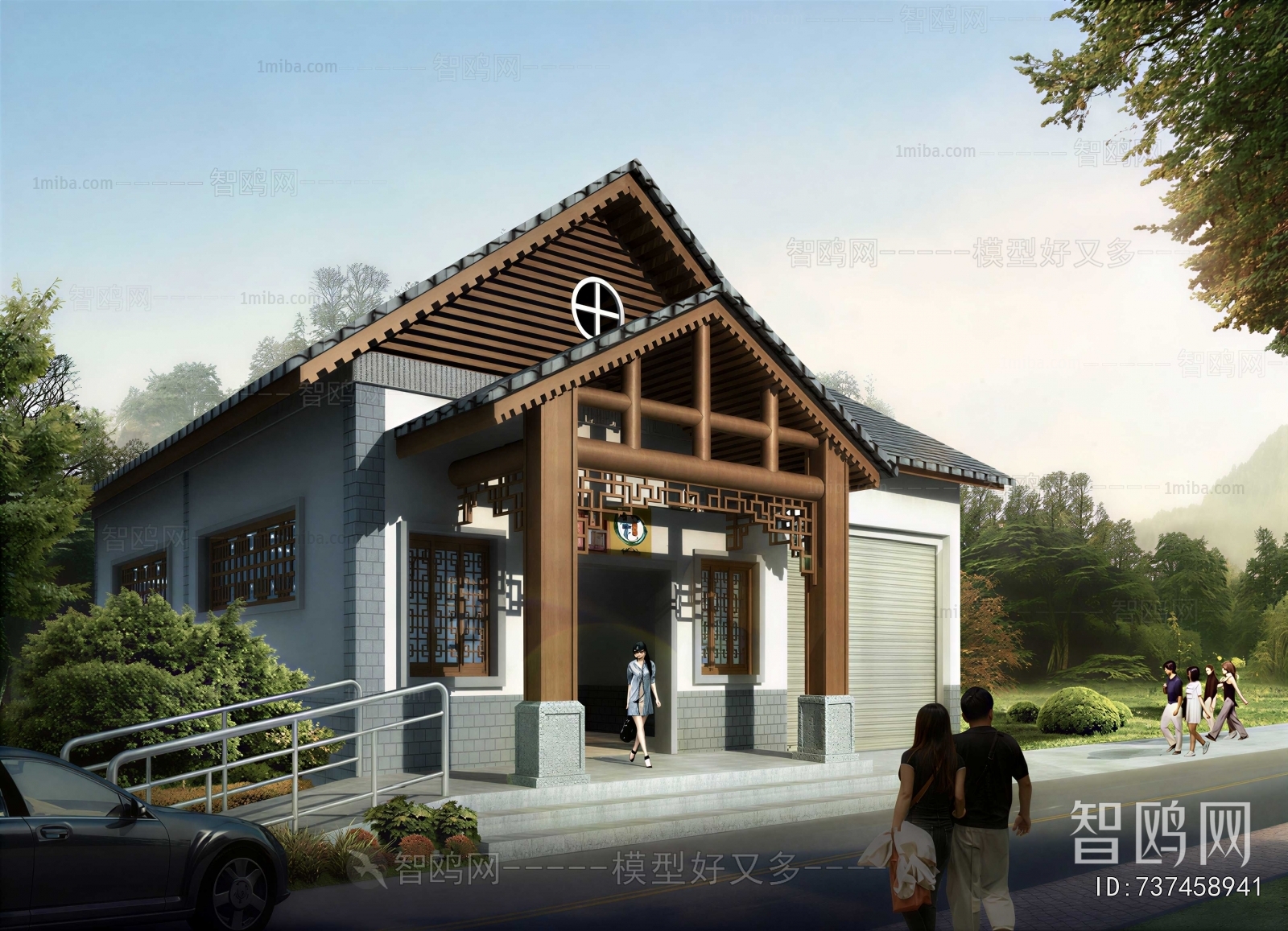 New Chinese Style Public Building