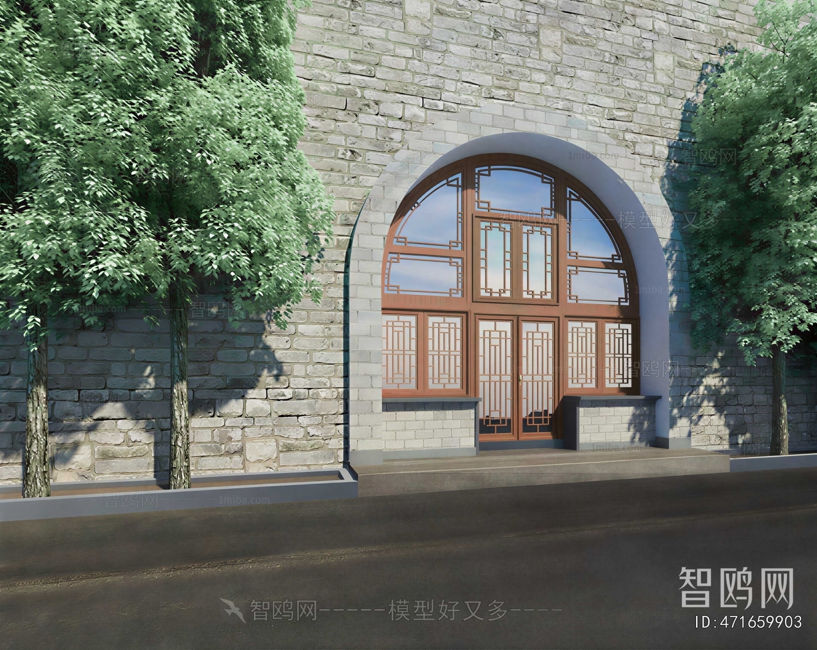 New Chinese Style Facade Element
