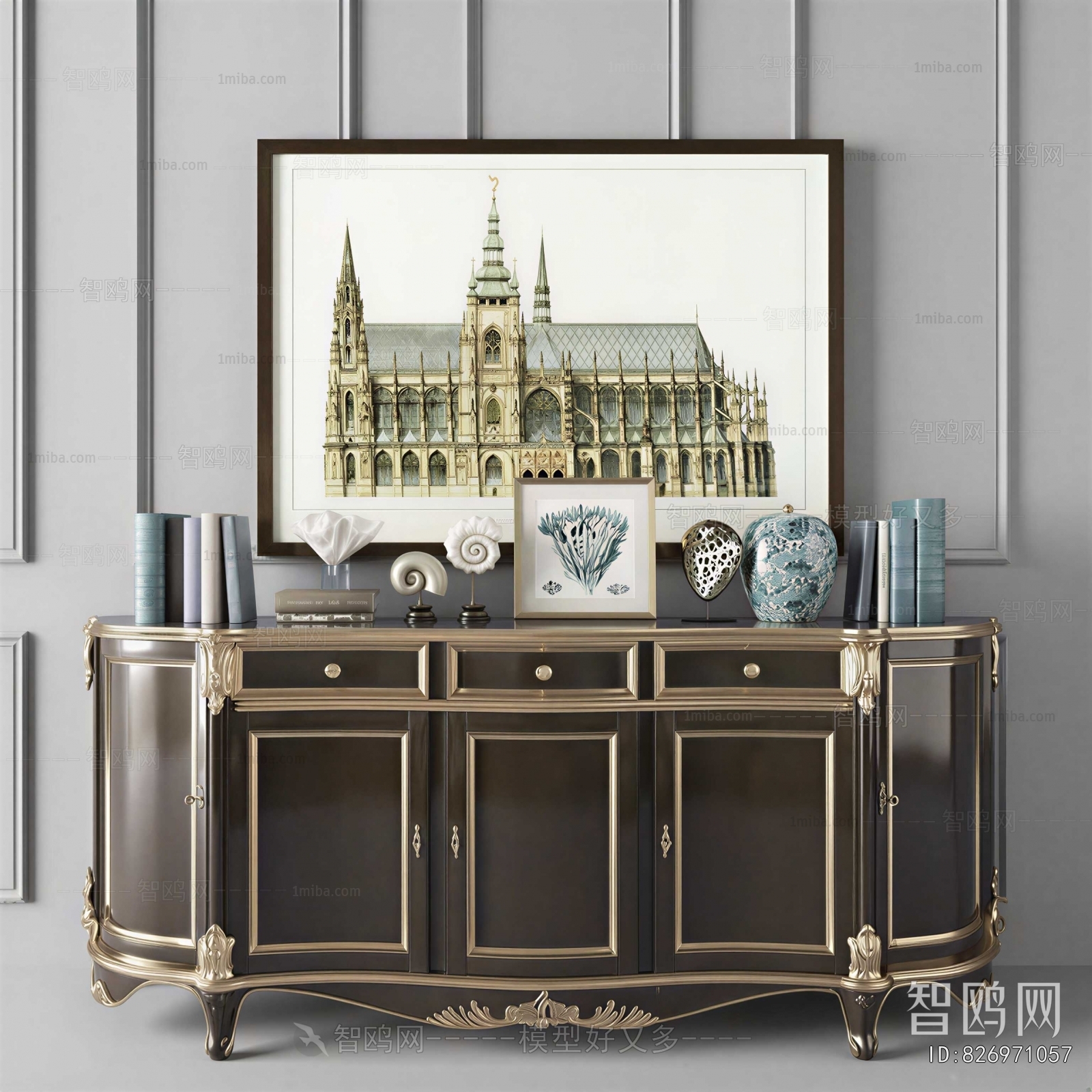 European Style Entrance Cabinet