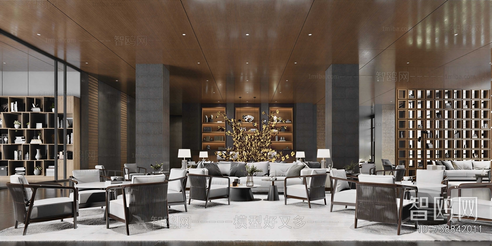 New Chinese Style Lobby Hall