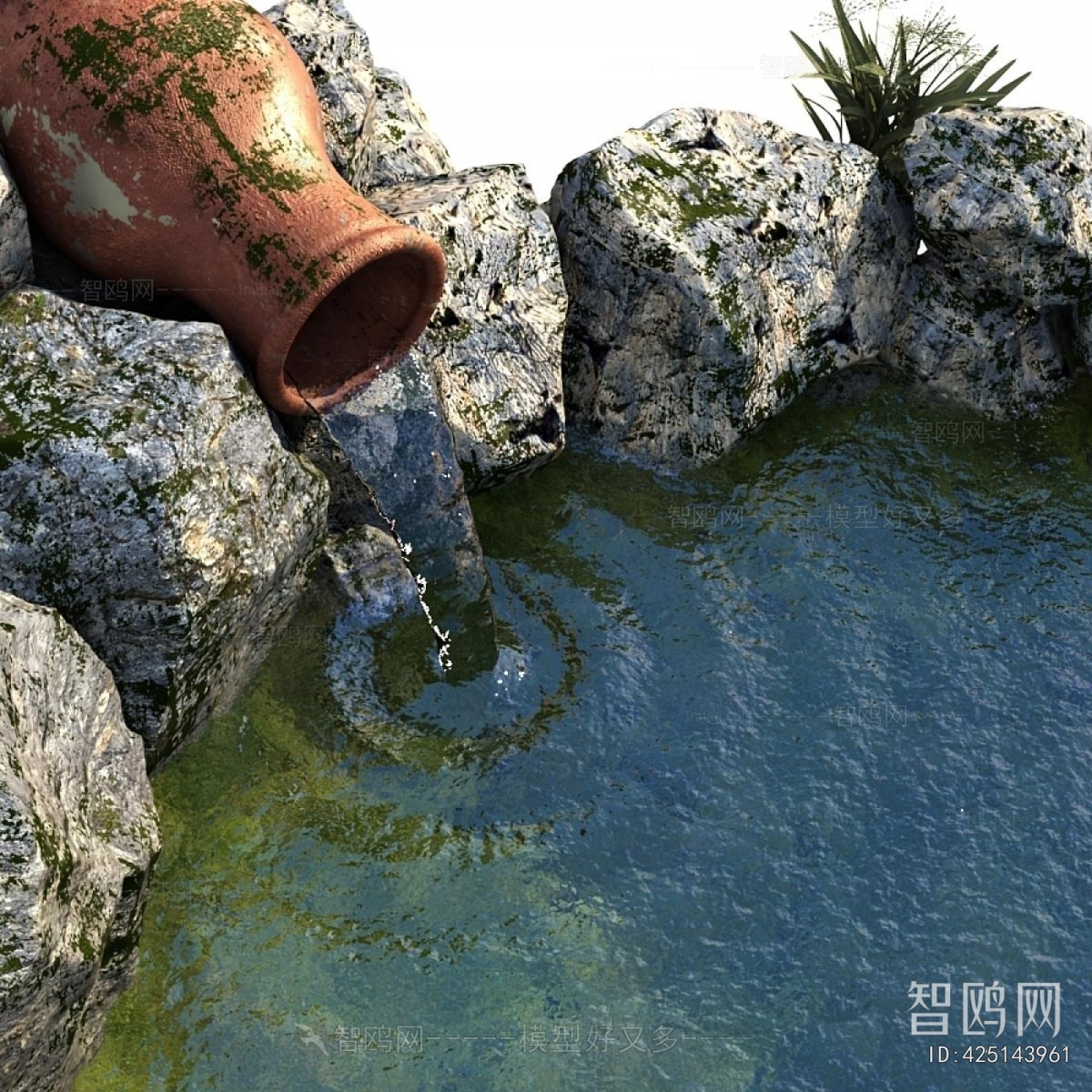 Modern Rockery Waterscape