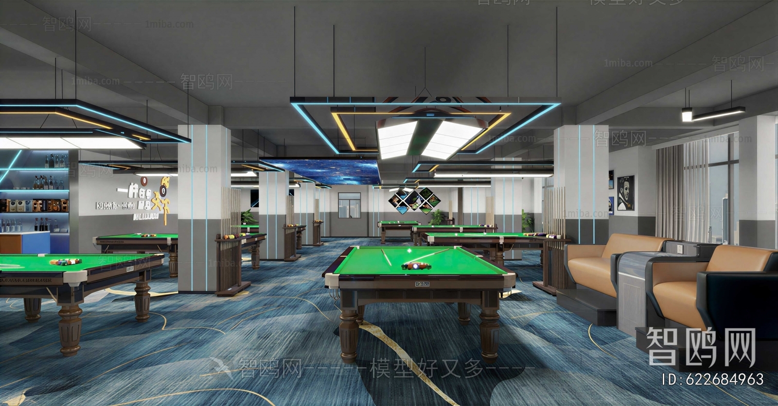 Modern Billiard Room