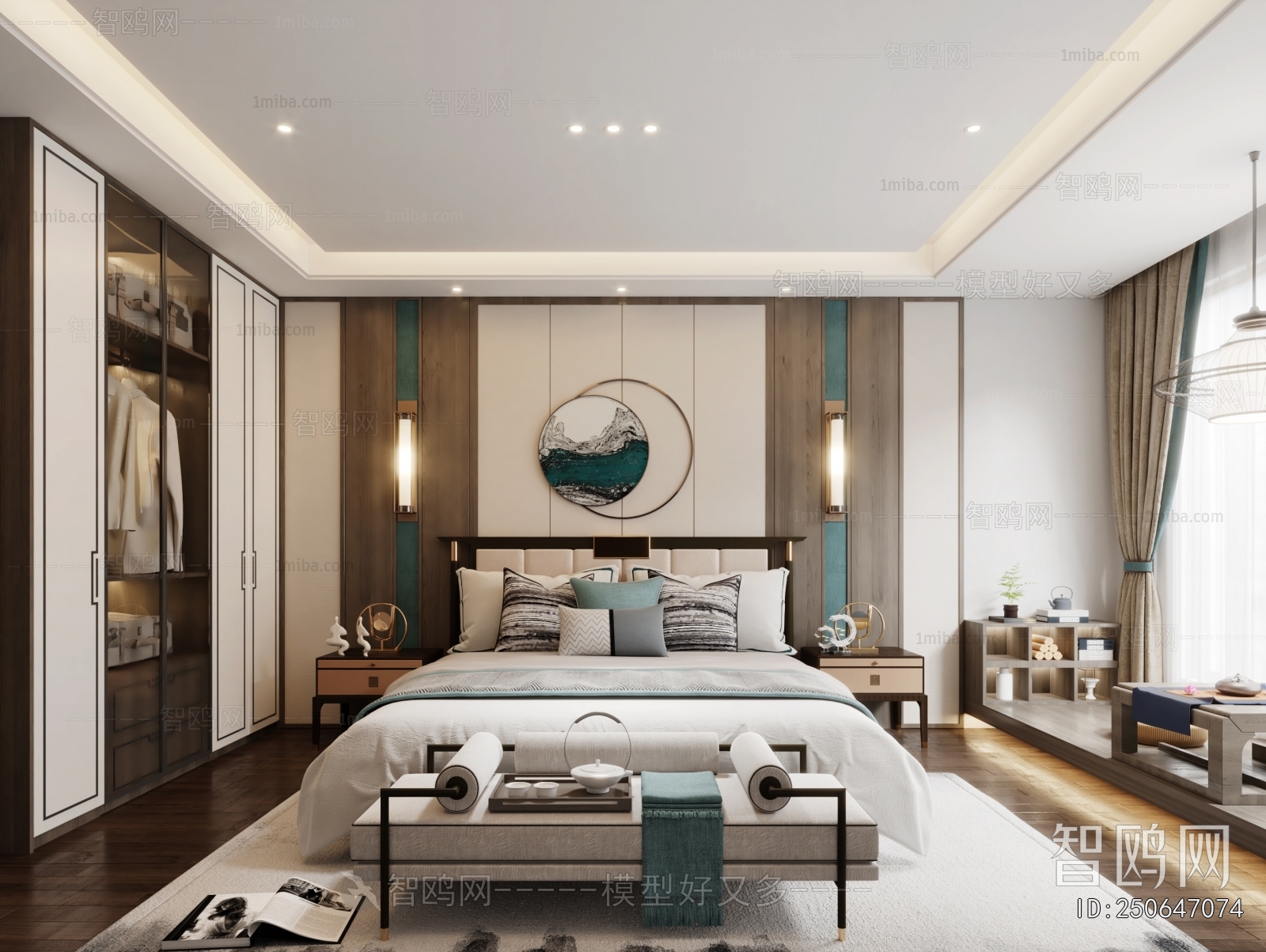 New Chinese Style Bedroom
