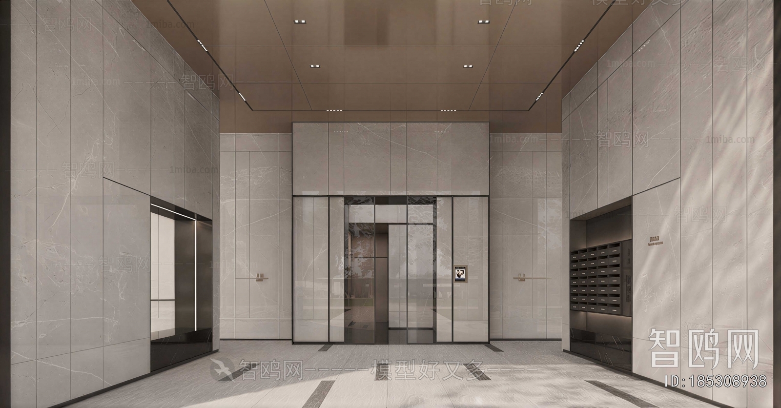 Modern Office Elevator Hall