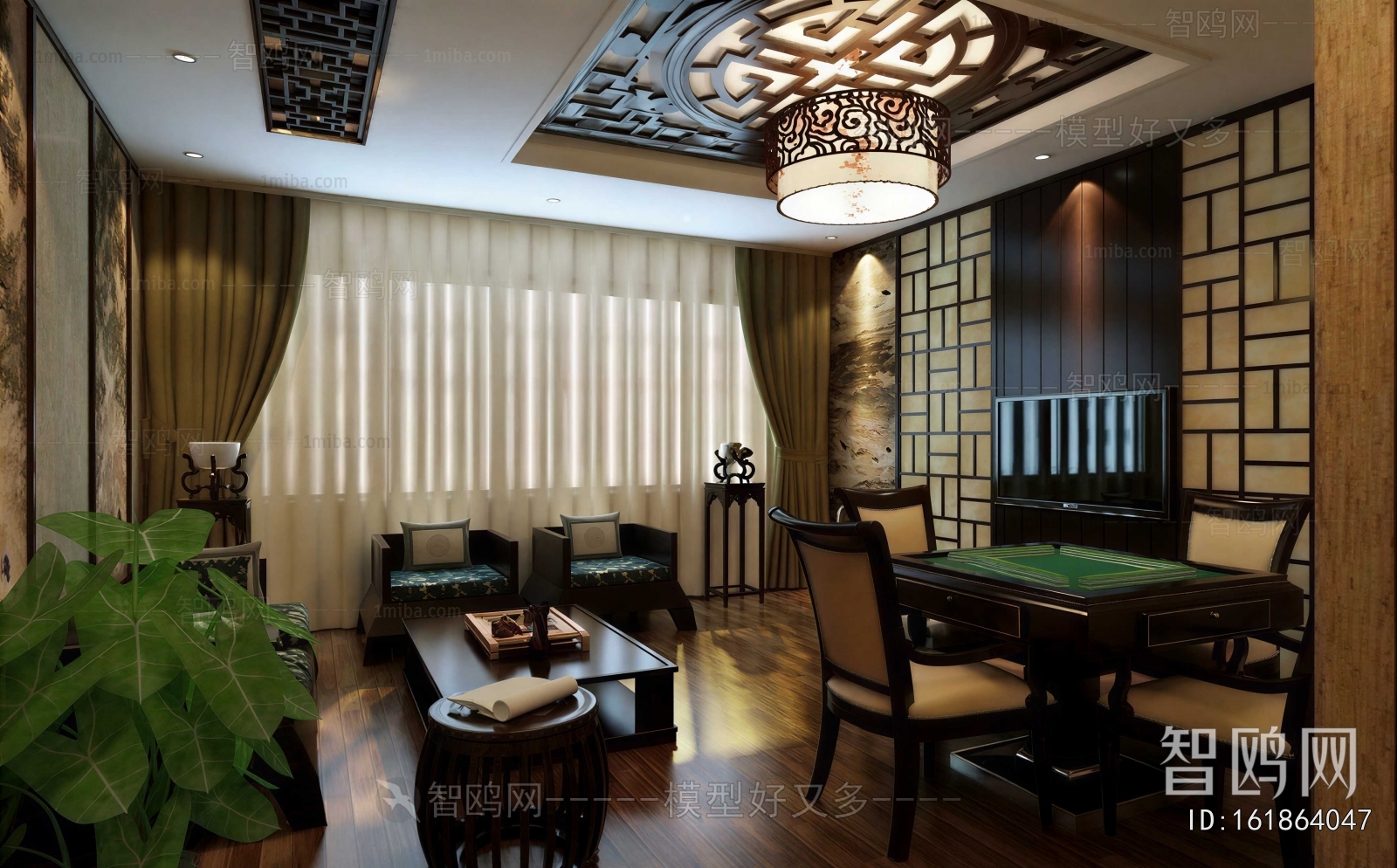 New Chinese Style A Living Room