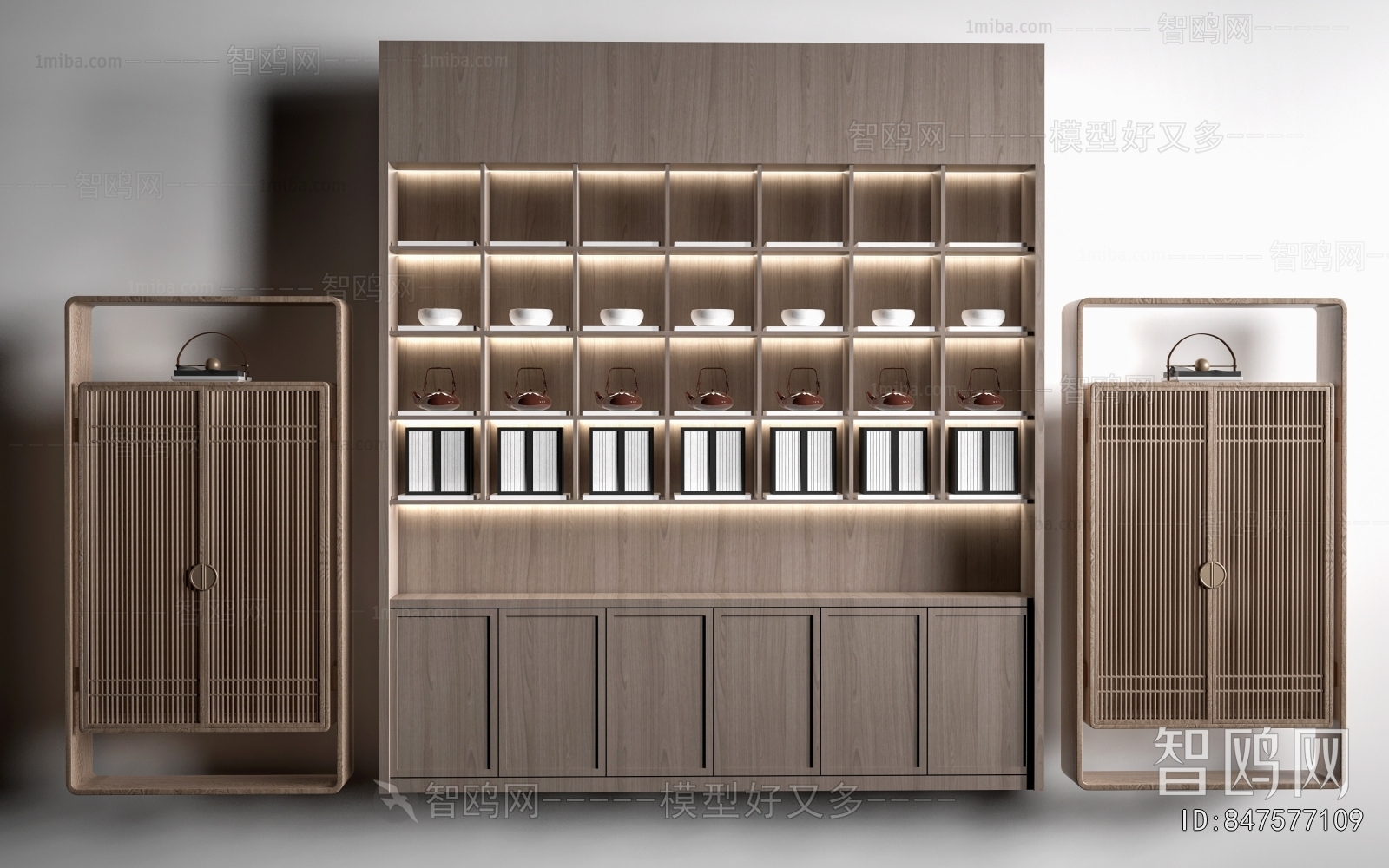 New Chinese Style Decorative Cabinet
