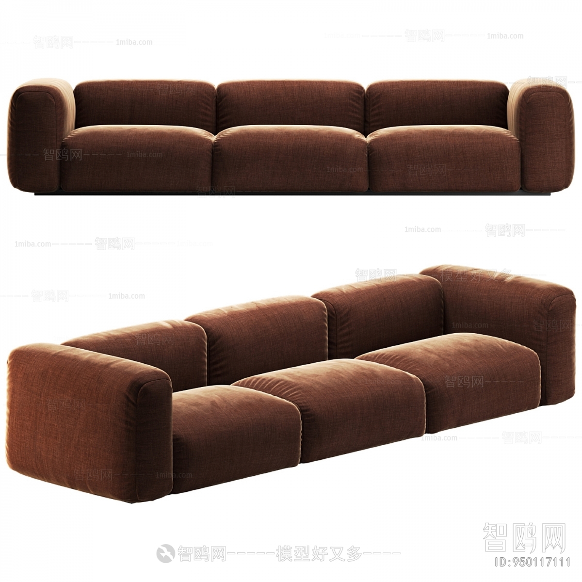 Modern Three-seat Sofa