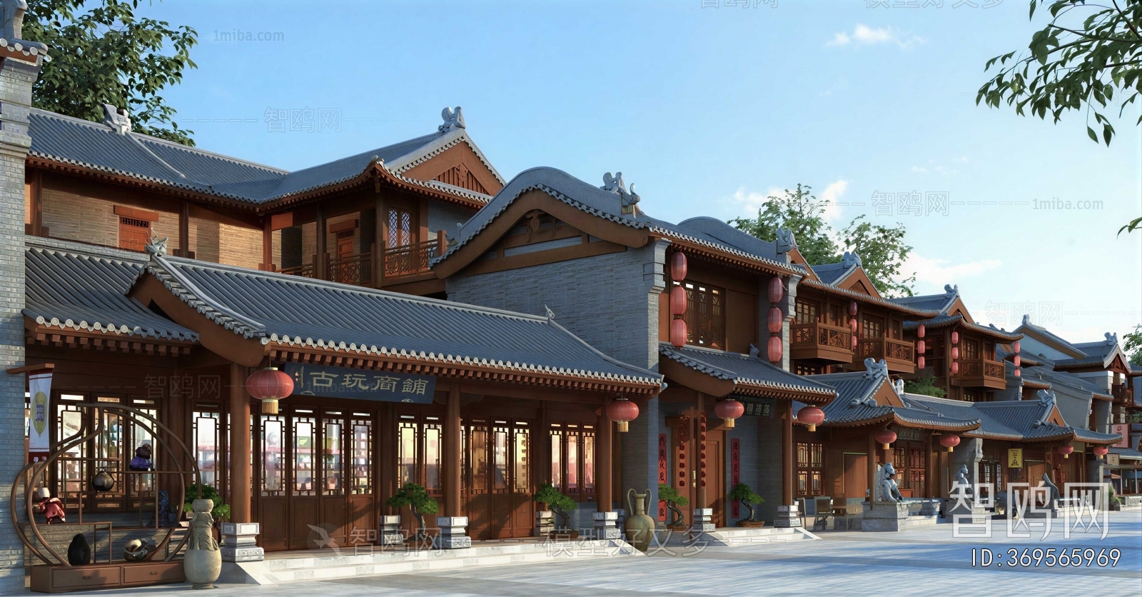 New Chinese Style Commercial Street