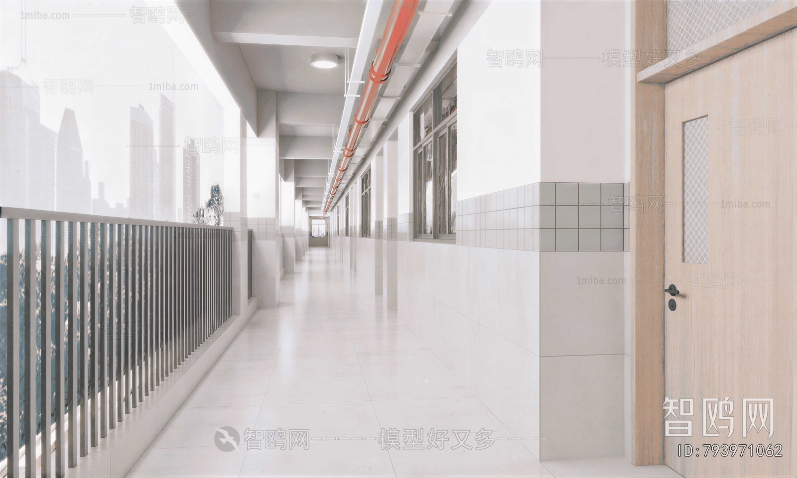 Modern Office Aisle