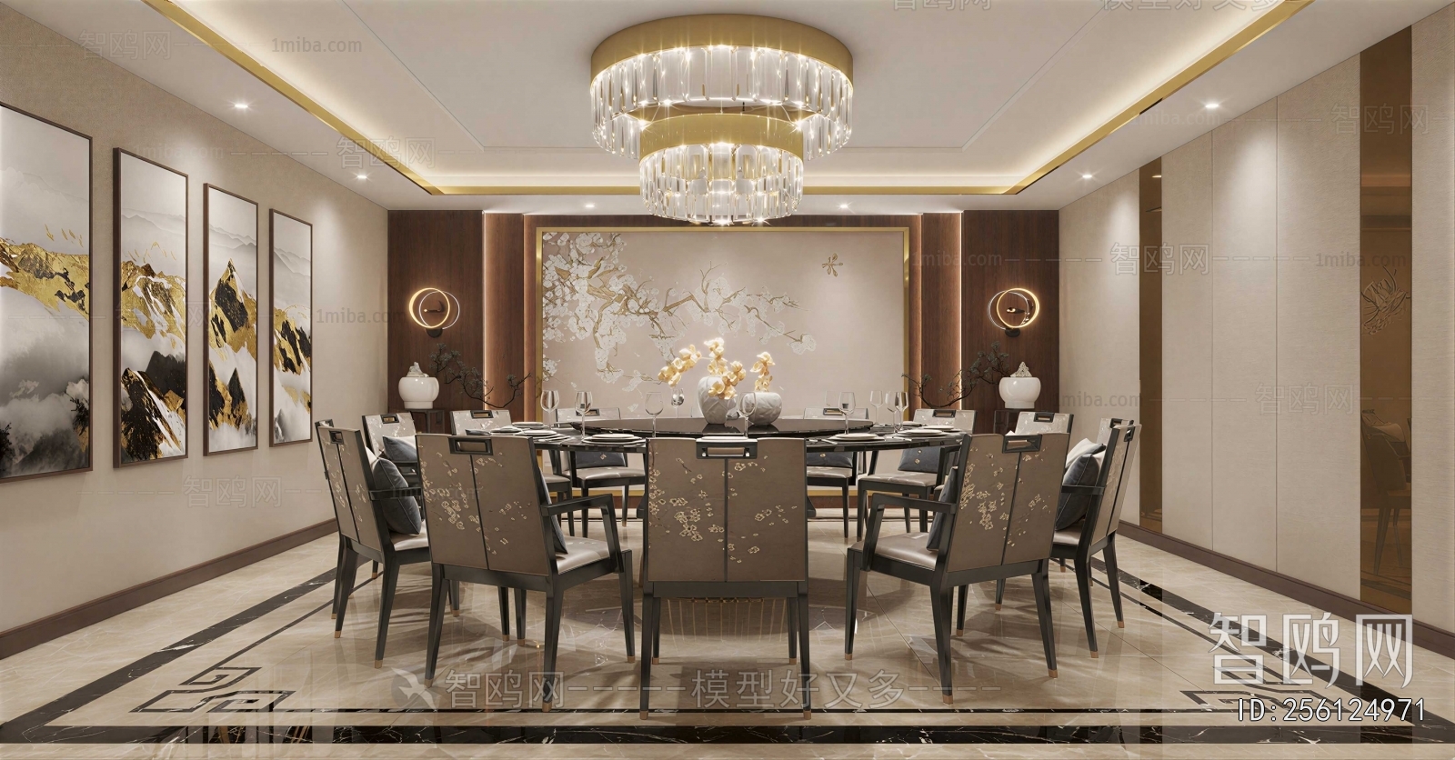 New Chinese Style Dining Room