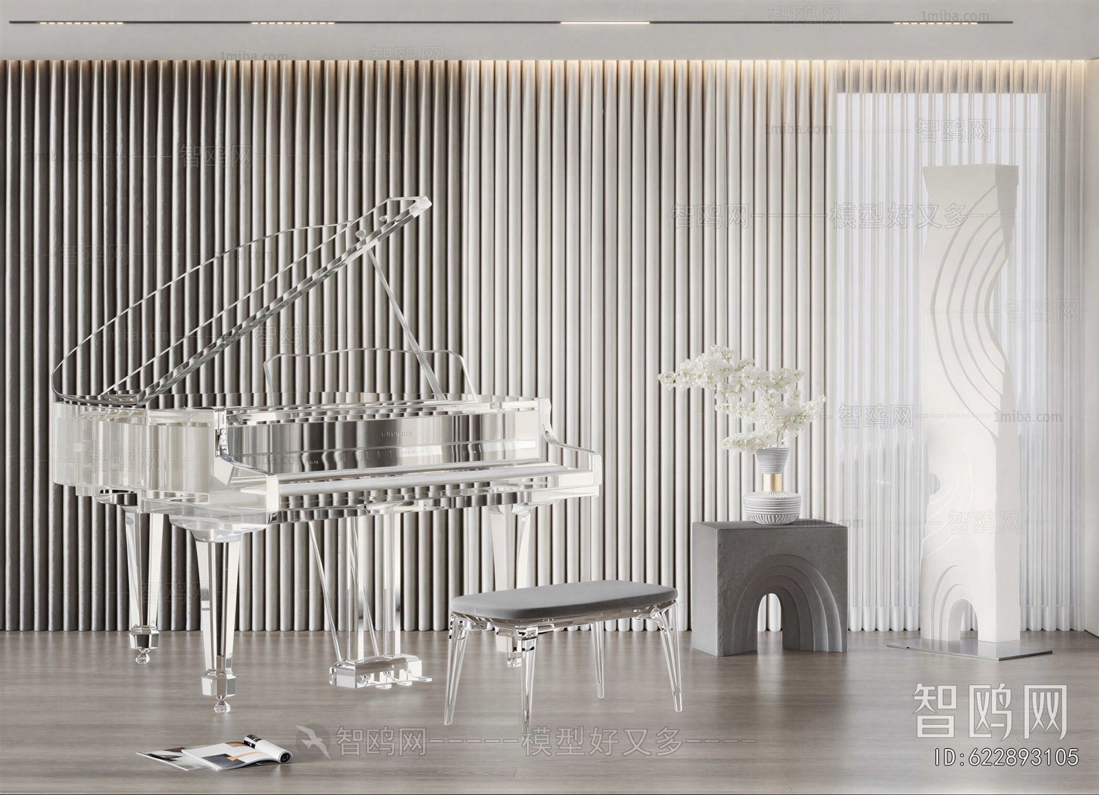 Modern Piano Room